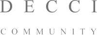DECCI COMMUNITYのサイドバーのロゴ